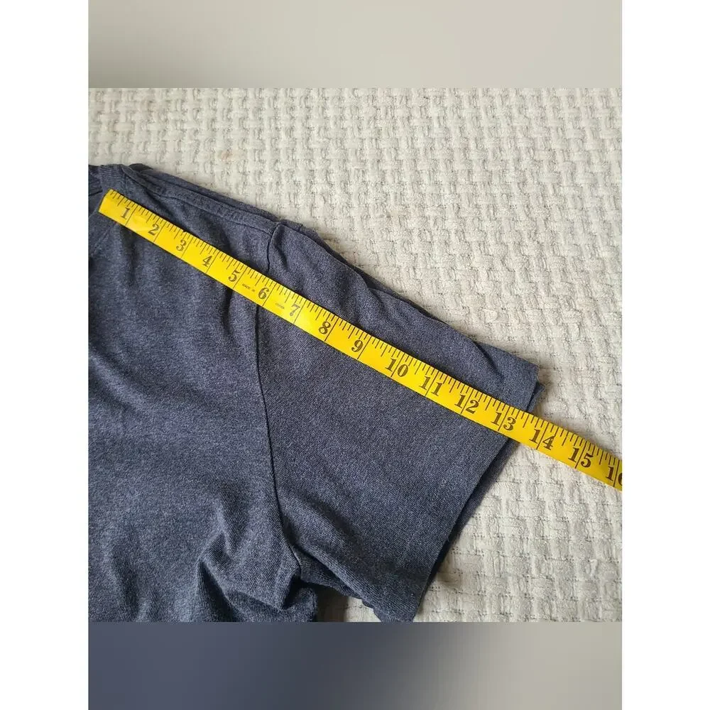 Everlane Classic Men's Crewneck T-Shirt in Heather Navy Blue Size L - Picture 8 of 9